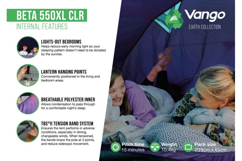 Vango Beta 550XL CLR Tent -3